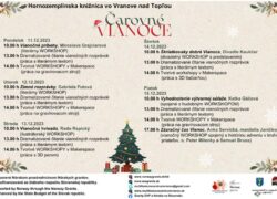 Čarovné Vianoce v Hornozemplínskej knižnici vo Vranove nad Topľou 5 - I