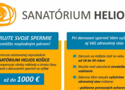 Sanatórium HELIOS Košice – Darujem spermie. Zn. Anonymne Helios - I1